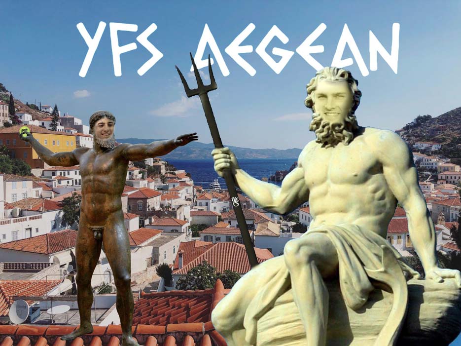 BROOKLYN'S RIZZ EVERYWHERE'S GREEK ISLANDS HONEYMOON CRASHED BY BIG SEXY; YFS AEGEAN SEA IS BORN